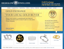 Tablet Screenshot of highglowjewellers.ca